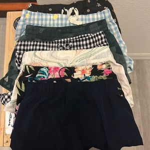 Lot of 8 girls size 8 old navy shorts like new- active, and sleep shorts